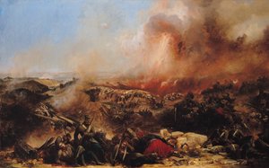 La bataille de Sébastopol, section gauche du triptyque